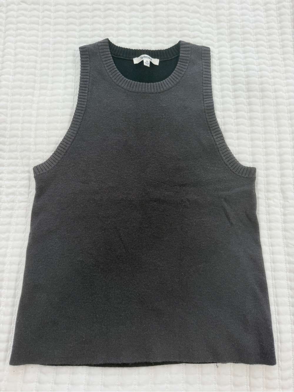 Splendid Charcoal Gray Knit Tank Top